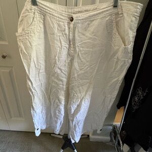 Chic White Linen Pants